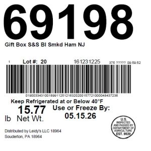 Gift Box S&S BI Smkd Ham NJ