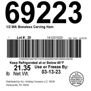 1/2 Bnls Carving Ham WA