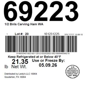 1/2 Bnls Carving Ham WA