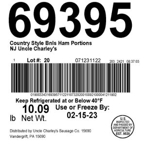 Country Style Bnls Ham Portions