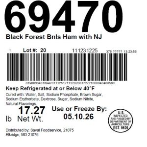 Black Forest Bnls Ham with NJ
