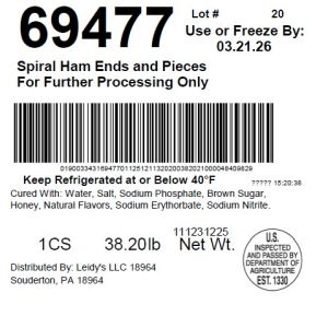 Spiral Ham Ends and Pieces For Further Processing Only