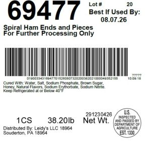 Spiral Ham Ends and Pieces For Further Processing Only