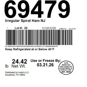 Irregular Spiral Ham NJ