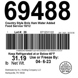 Premium Restaurant Style Bnls Ham WA Food Service 10/12