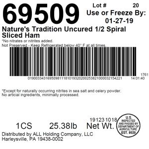 NT Uncured 1/2 Spiral Sliced Ham