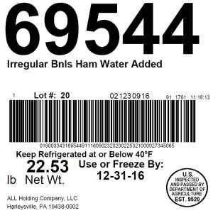 Irregular Bnls Ham Pieces WA