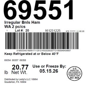 Irregular Bnls Ham WA 2 pc/cs
