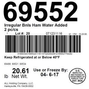 Irregular Bnls Ham WA 2 pc/cs