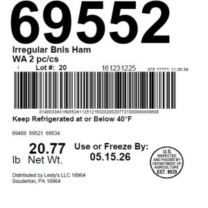 Irregular Bnls Ham WA 2 pc/cs