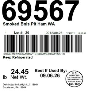 Smoked Bnls Pit Ham WA