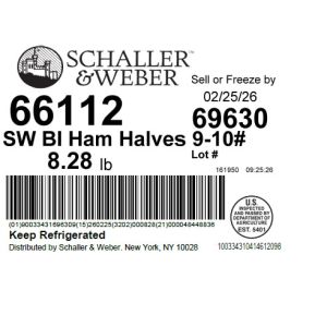 SW BI Ham Halves 9-10#