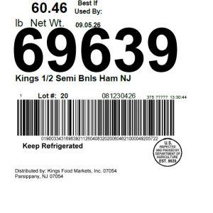 Kings 1/2 Semi Bnls Ham NJ