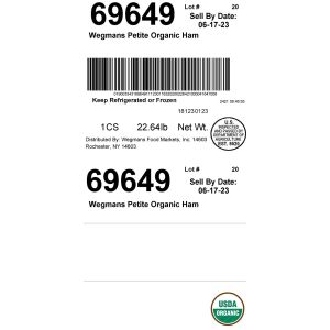 Wegmans Petite Organic Ham
