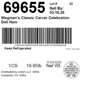 Wegman's Classic Carver Celebration Deli Ham