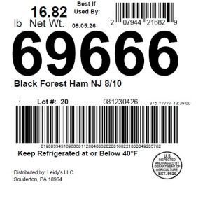 Black Forest Ham NJ 8/10