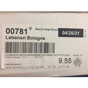 BOARS HEAD LEBANON BOL