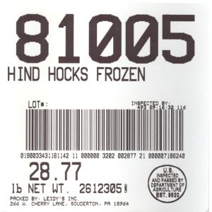 Pork Hind Hocks Frozen