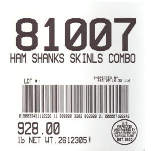 Ham Shanks Skinls Combo