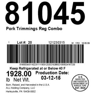 Pork Trimmings Reg Combo