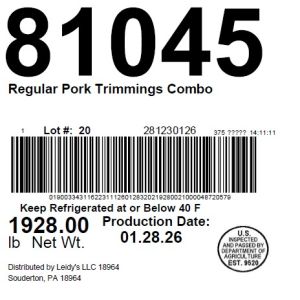 Regular Pork Trimmings Combo