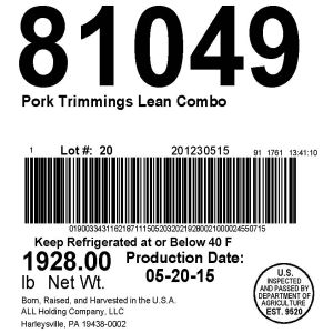 Pork Trimmings Lean Combo