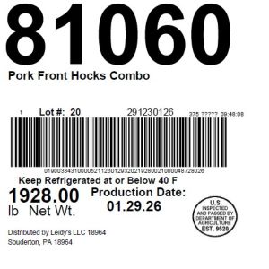 Pork Front Hocks Combo