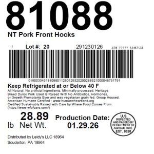 NT Pork Front Hocks