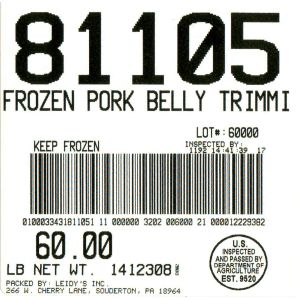 Pork Belly Trimmings Frz 60#