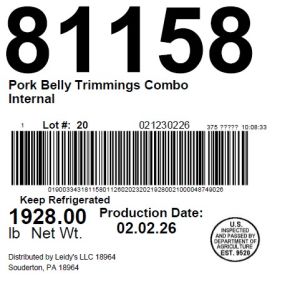 Pork Belly Trimmings Combo Internal