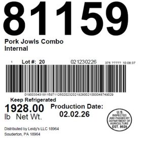 Pork Jowls Combo Internal
