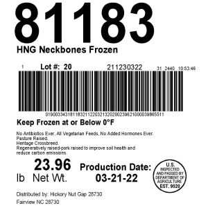 HNG Neckbones Frozen
