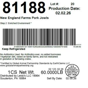 New England Farms Pork Jowls