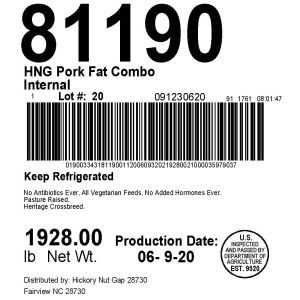 HNG Pork Fat Combo Internal