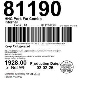 HNG Pork Fat Combo Internal