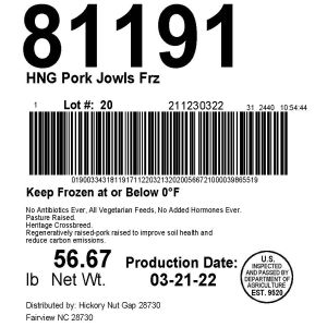 HNG Pork Jowls Frz