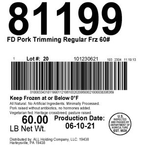 FD Pork Trimming Regular Frz 60#
