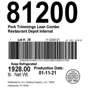 Pork Trimmings Lean Combo Internal