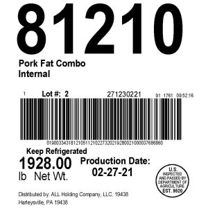 Pork Fat Combo Internal