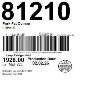 Pork Fat Combo Internal