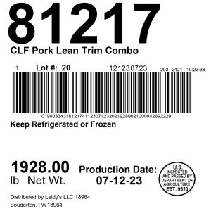 CLF Pork Lean Trim Combo