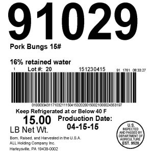 Pork Bungs 15#