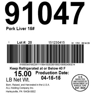 Pork Liver 15#