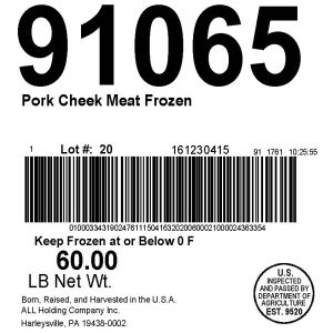 Pork Cheek Meat Frozen