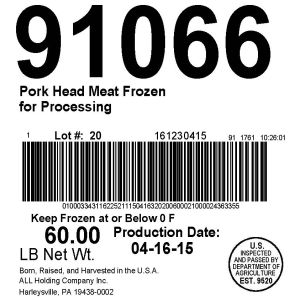 Pork Head Meat Frozen for Processing