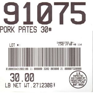 Pork Pates 30#