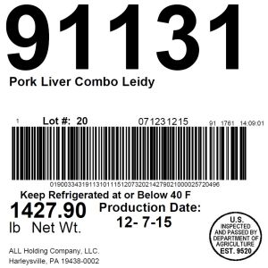 Pork Liver Combo Internal