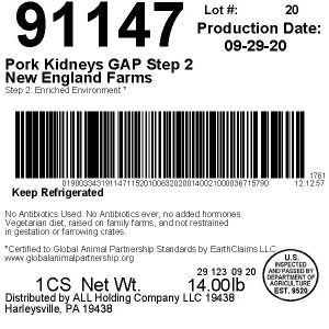 Pork Kidneys GAP Step 2 New England Farms
