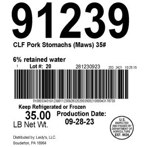 CLF Pork Stomachs (Maws) 35#
