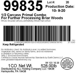 1/2 Carcass Primal Combo